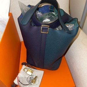 HERMES Limited Edition Picotin 18 Casaque Tri-Color BRAND NEW!